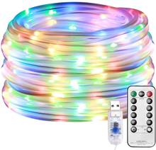 Luces LED de cuerda de 8 modos, luces de hadas regulables, USB 5V, impermeables, al aire libre para jardín, árbol de Navidad, decoración de boda 2024 - compra barato