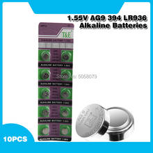 Botão de bateria alcalina 10 tamanhos ag9 lr936 394 sr936 194, bateria de célula tipo moeda, 1.55v sr936sw cx194 para relógio, brinquedos e controle remoto 2024 - compre barato