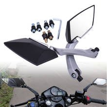 Espelho retrovisor para motocicleta, 8mm, 10mm, modificação nas costas, para suzuki bandit 650, dl1000, gsf1200, gsf1250, gsf650, dl650 2024 - compre barato