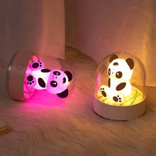 Minilâmpada com fragrância de óleo essencial, lâmpada criativa de panda com presente noturno e recarregável usb para decoração do quarto 2024 - compre barato
