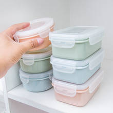 Mini caixa de armazenamento para geladeira, pp, recipiente de armazenamento de comida para cozinha, caixa de vedação para tanque de almoço e grãos 2024 - compre barato