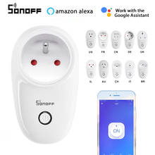 Sonoff S26 WiFi Smart Socket Plug Real Timer Switch Remote Control For eWelink APP Compatible with Alexa Google Home Assistant 2024 - buy cheap