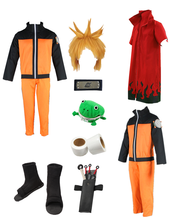 Disfraz de Anime de Uzumaki Hokage, capa temática principal, chaqueta y pantalones para cosplay, Halloween 2024 - compra barato