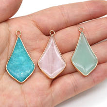 Natural Stone Pendant High Quality Aventurine Jades Crystal Charms for Jewelry Making DIY Necklace Accessories Gift Size 24x55mm 2024 - buy cheap