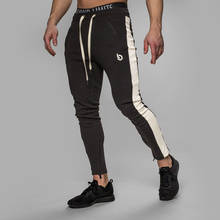 Pantalones deportivos de algodón para hombre, chándal para correr, entrenamiento, gimnasio, Fitness, chándal, novedad 2024 - compra barato