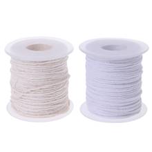 Hot Sel 61m Cotton Braid Candle Wick Core Spool Non-smoke DIY Oil Lamps Candles Supplies 2024 - buy cheap