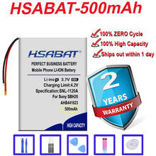 Bateria para headset sem fio sony SBH-20 sbh20, bateria 100% mah 500 ahb441623 para fones de ouvido 381424 2024 - compre barato