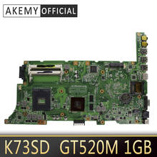 Akemy K73SD laptop Motherboard Para ASUS k73sv k73sj k73sm X73S A73S K73SD Mainboard 100% ok GT520M 1GB 2024 - compre barato