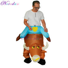 Cartoon Inflatable Cattle Costume Festival Party Perform Funny Anime Fancy Dress Inflatable Costume for Adult Kid 2024 - buy cheap