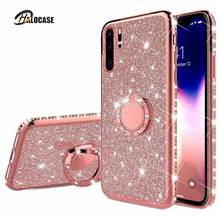 Funda suave con anillo de diamante para Xiaomi Poco X3, carcasa con brillo para teléfono, NFC, Poco F2 Pro, M2, X2, Redmi K30, Note 9S, 9 Pro, MAX, 8, 9 2024 - compra barato