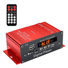 Amplificador inalámbrico G8 200W con Bluetooth, receptor de 2 canales, estéreo Hi-Fi, amplificador integrado con entrada AUX, FM, USB, tarjetas TF, disco U 2024 - compra barato