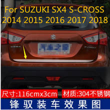 Moldura para puerta trasera de coche, moldura de acero inoxidable, accesorios para SUZUKI SX4 S-CROSS 2014 --- 2018 2024 - compra barato