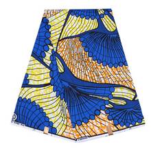 Африканский полиэстер воск печатает ткань Binta настоящий воск высокое качество 6 ярдов африканская ткань для вечеринки платье 2024 - купить недорого
