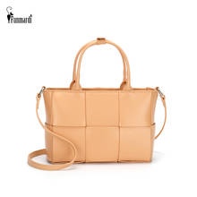 Роскошная сумка-тоут FUNMARDI с большой вместимостью, модель 2021 года, модная новая женская сумка из искусственной кожи, однотонная сумка на плечо, WLHB2337 2024 - купить недорого