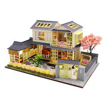 Kits de construção em miniatura para casa de bonecas, faça você mesmo, móveis para casa de boneca, modelo japonês de montagem, brinquedos para presente de aniversário para crianças 2024 - compre barato