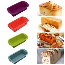Rectangular Silicone Toast Bread Box Cake Loaf Mold Maker Baking Mould Cheese Plate DIY Kitchen Bakeware Baking Tool 2024 - buy cheap