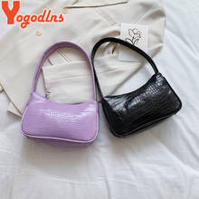 Повседневная сумка-слинг Yogodlns из искусственной кожи, элегантный кошелек на цепочке, популярная простая дамская сумочка через плечо на каждый день 2024 - купить недорого