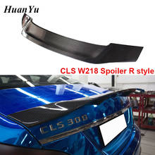 Carbon Fiber R Style Ducktail Spoiler for Mercedes-benz CLS W218 Rear Trunk Boot Lip Wings CLS350 CLS500 2011-2015 2024 - buy cheap