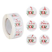 500pcs Kerst 2020 Merry Christmas Paper Label Stickers Scrapbooking Seal Label Christmas Gift Bag Box Seal Labels Xmas Decor 2024 - buy cheap