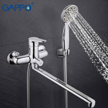 GAPPO TOP Quality Wall-mount bathroom sink faucet torneira with long spout single handle bathtub mixer in handshow GA2236 2024 - buy cheap