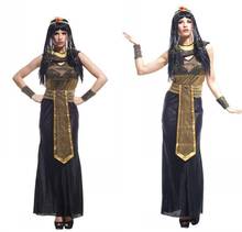 Traje cosplay adulto cleopatra, fantasia feminina, rainha egípcia, traje para noite, dança, barriga, carnaval 2024 - compre barato