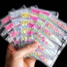 1 упаковка, разноцветные блестящие 3d-украшения для ногтей 2024 - купить недорого