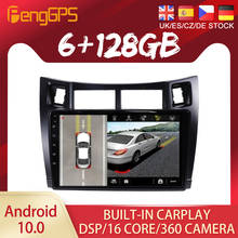 Dispositivo de navegação para toyota yaris 128 2008, 2011g, android 10, px6 dsp, com dvd, gps, rádio automotivo, estéreo, vídeo multifuncional, unidade principal de carplay 2024 - compre barato