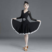 New Latin Dance Dress For Girls Children Salsa Tango Ballroom Dancing Dress Competition Costumes Kids Practice Dance Clothing 2024 - buy cheap