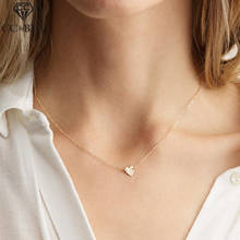 CC ожерелье-чокер из нержавеющей стали для женщин кулон в форме сердца цепь любовь ожерелье s Дамская Карьера ювелирные изделия Femme простой YX15781 2024 - купить недорого