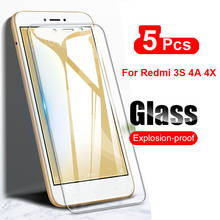 Protector de cristal templado para Xiaomi Redmi 3S 4A 4X, película protectora de pantalla para Xiaomi Redmi 4X 4A 3 Pro 3S, a prueba de golpes, transparente, 5 uds. 2024 - compra barato