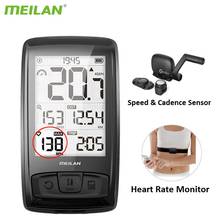 Meilan M4 Cycling Computer IPX5 Waterproof Road Bike Speedometer Wireless Candence MTB Odometer Bicycle Heart Rate Monitor 2024 - buy cheap