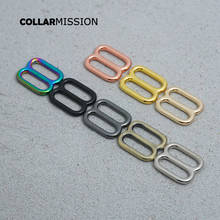 50pcs/lot Adjustable buckle DIY accessory for 15mm sewing bag belt dog cat collar high quality plated metal buckle 8 colours 2024 - buy cheap