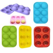 Moldes de silicona para jabón de 6 cavidades, utensilios para hornear, herramientas de decoración de pasteles, pudín, gelatina, Chocolate, Fondant, galleta, herramienta de Cocina 2024 - compra barato