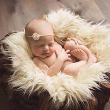 Round Blanket with Fringe Newborn Photography Props Baby Photo Props Plush Soft Background Background Basket Filler drop shippin 2024 - buy cheap