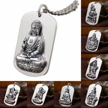 BOCAI S990 Sterling Silver Pendant Chinese Zodiac The Buddha Patron Saint Hanging Jewelry Pure Argentum Amulet for Men and Women 2024 - buy cheap