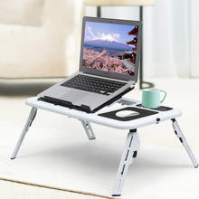 Escritorio multifuncional para ordenador portátil, mesa de ordenador tipo soporte plegable, cama de refrigeración USB, soporte para notebook 2024 - compra barato
