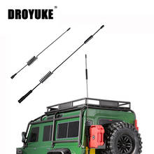 Droyuke 195mm 290mm' rc carro antena decorativa de metal para 1/10 rc rastreador traxxas trx4 trx6 axial scx10 rc4wd d90 d110 tamiya 2024 - compre barato