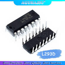 10pcs/lot L293D L293 293 DIP-16 IC Motor Driver Drive Chip PAR PusH Pull 4 Four Channel Module IC Chips 2024 - buy cheap