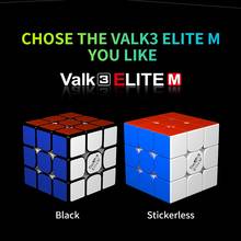 Qiyi Valk3 Elite M 3x3x3 Магнитный магический куб Valk3 M Элитные магниты скоростные кубики Valk 3 Elite M головоломка Cubo Magico Professional 2024 - купить недорого