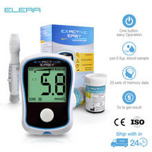ELERA Blood Glucose Meter Medical Device for Measuring Blood Sugar Glucometer with Diabetic Test Strips for Diabetes Glucometro 2024 - купить недорого