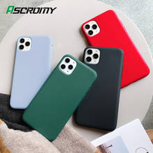 Matte Case For iPhone 11 Pro Max 12 Mini 11Pro XS X XR 7 8 Plus 6 SE 2020 iPhone11 Silicone Phone Cover Green Purple Accessories 2024 - buy cheap