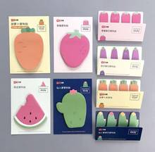Sharkbang 50 Sheets Kawaii Cute Carrot Strawberry N Times Sticky Notes Label Index Sticker Paperlaria Stationery 2024 - buy cheap