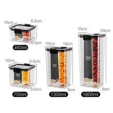 2/4PCS PET Plastic Food Containers Transparent Stackable Dry Food Storage Box Kitchen Spaghetti Noodles Sealed Organizer 2024 - buy cheap