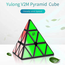 YongJun Yulong M 3x3x3 Magnetic Pyramid cube 3x3x3 Magnetic Pyramid Magic cube Yongjun Pyramid 3x3x3 cubo magico 3x3 speed cube 2024 - buy cheap