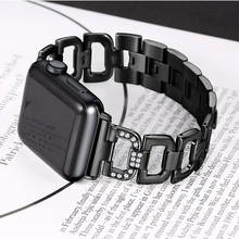 Jewelry Watchbands For Apple Watch 6 SE Band 44mm 40mm Strap iWatch 5 4 Bling Bracelet For Applewatch 3 42mm 38mm Metal Bands 2024 - buy cheap