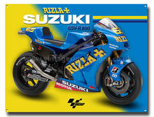 Suzuki Rizla GSV-R 800 Moto GP Rennrad Tin Sign Retro Metal Sign Metal Poster Metal Decor Wall Sign 2024 - buy cheap