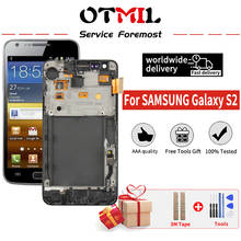 OTMIL 4.3" Burn-shadow For SAMSUNG Galaxy S2 LCD Display Touch Screen Digitizer with Frame For SAMSUNG i9100 LCD S2 Display 2024 - buy cheap
