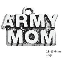 Army Mom Charm Pendants Jewelry Making Finding DIY Bracelet Necklace Earring Accessories Handmade Tools 3pcs 2024 - buy cheap