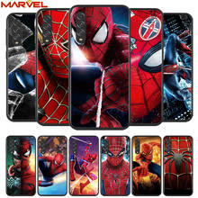 Spiderman Marvel for Samsung Galaxy A90 A80 A70 A60 A50 A40 A20 A2Core A10 M31 M21 M60 M40 M30 Black Phone Case 2024 - купить недорого