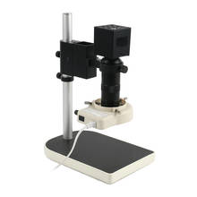 16mp 1080p sony sensor hd hdmi digital laboratório industrial microscópio de vídeo câmera 100x c montagem zoom + 56 led anel luz 2024 - compre barato